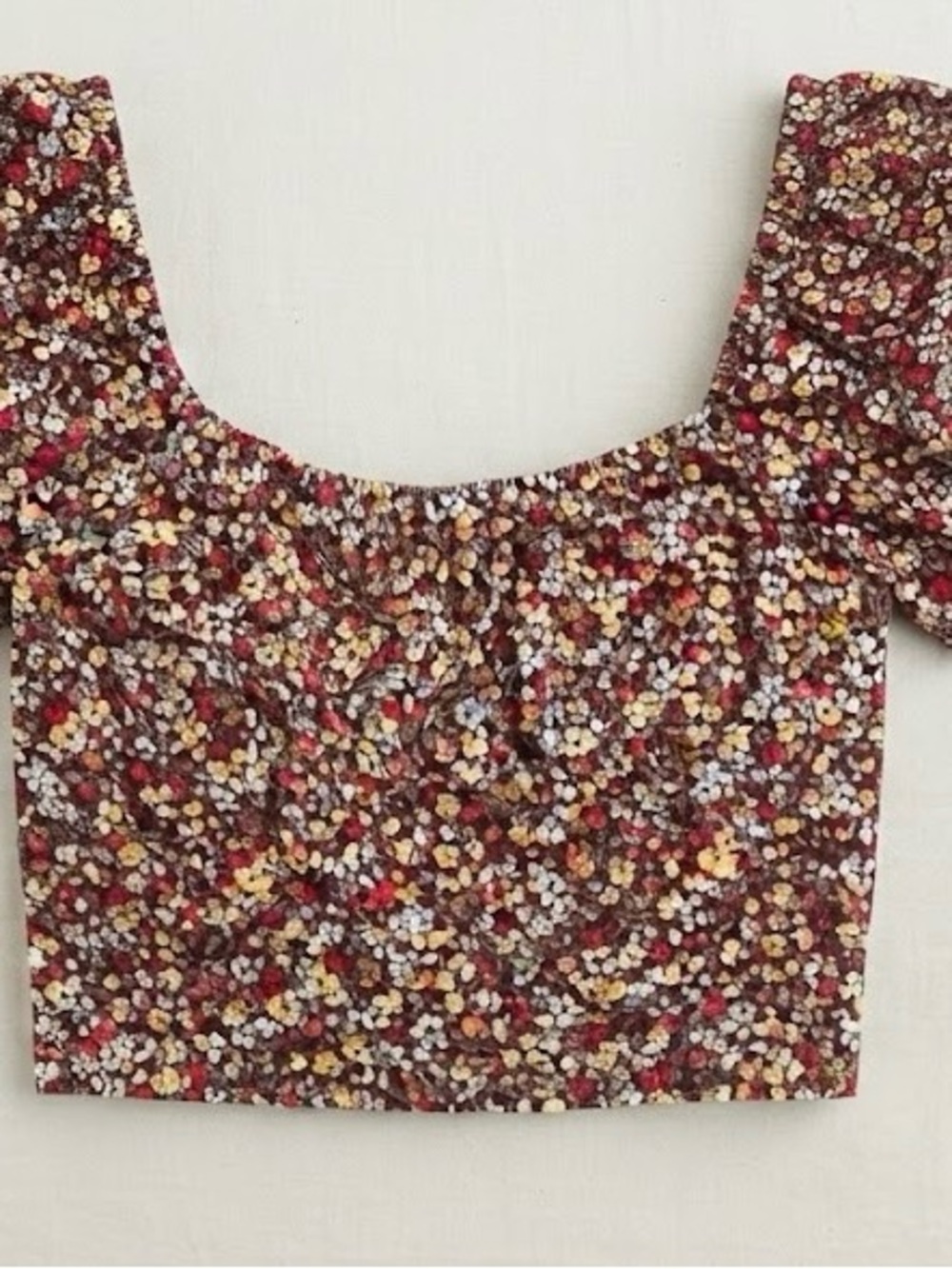 Floral Crop Top in Multi-Color